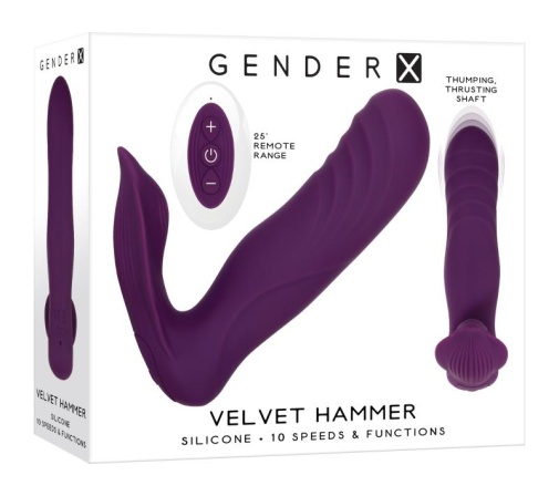 Gender X - Velvet Hammer Vibrator - Purple 照片