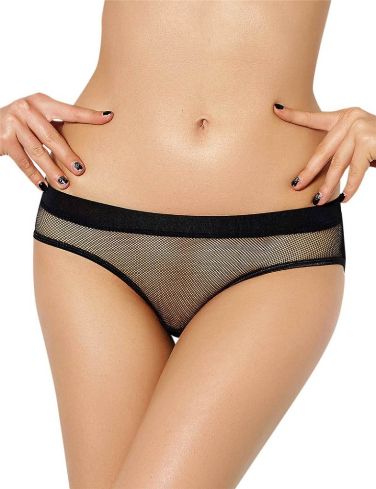 Ohyeah - Open Back Hipster Panties - Black - M photo
