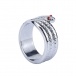 MT - Snake Cock Ring 30mm - Silver photo