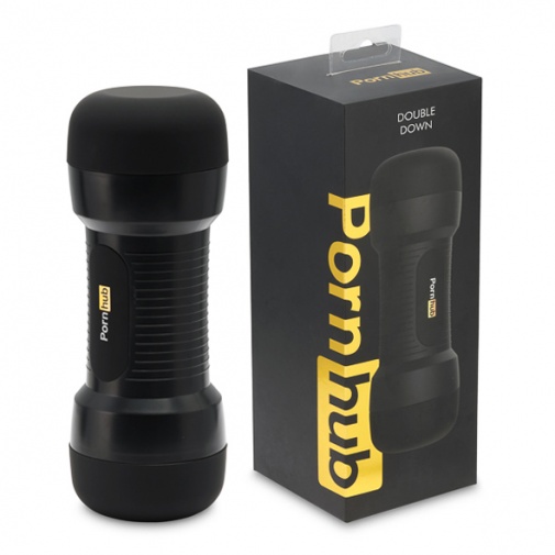 Pornhub - 阴道连后庭双穴飞机杯 - 黑色 照片