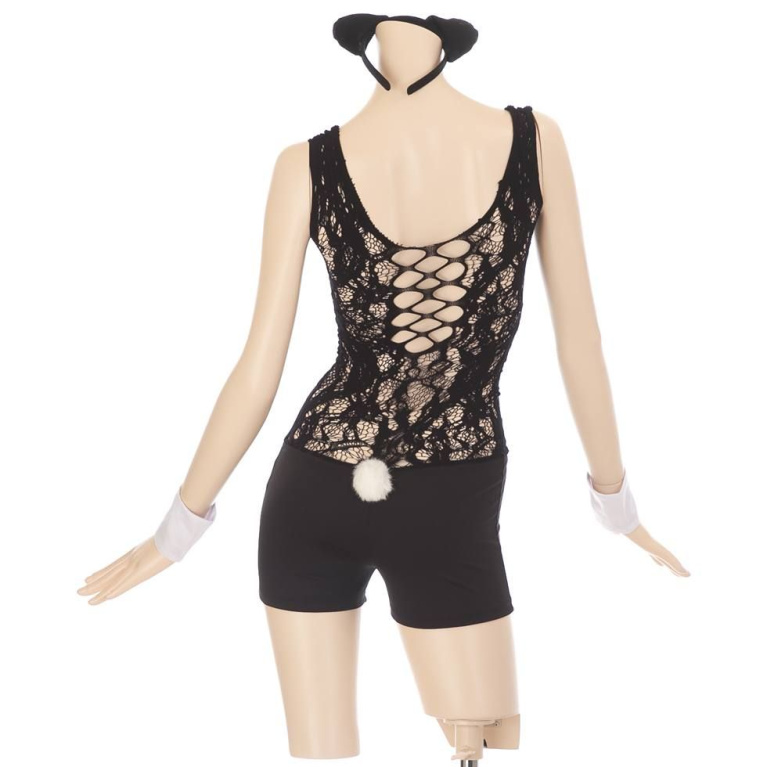 Costume Garden - GB-408 Bit Stocking Kitty Costume - Black photo