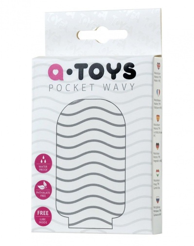 A-Toys - Pocket Wavy Masturbator - White photo