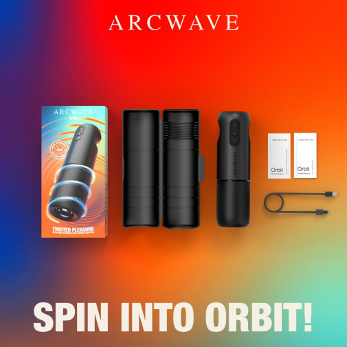 Arcwave - Orbit 360°旋转电动飞机杯 - 黑色 照片