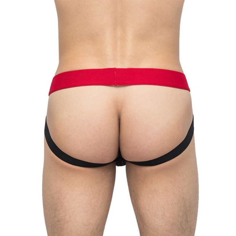 Macho - Jockstrap - Black/Red - L photo