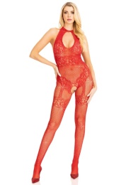 Leg Avenue - Just Between Us Bodystocking - Red 照片