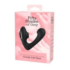 Fifty Shades of Grey – Greedy Girl Duet Vibrator - Black 照片
