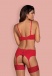 Obsessive - Jolierose 3-pcs Set - Red - S/M photo-6