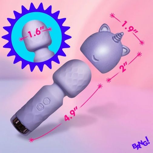 Bang! - Unicorn Mini Wand Vibrator - Purple 照片