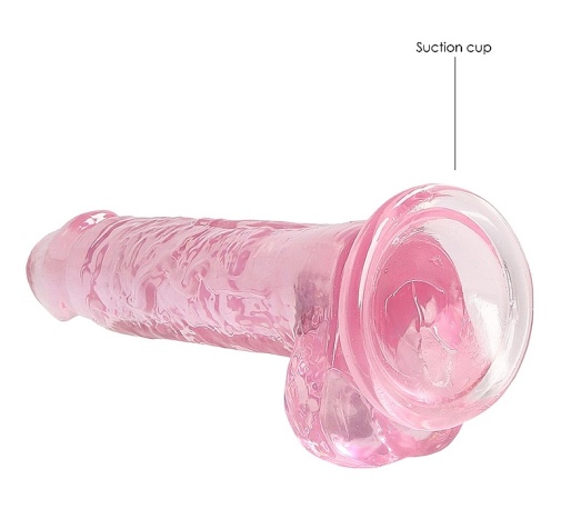 RealRock - 7" Realistic Dildo w Balls - Pink 照片