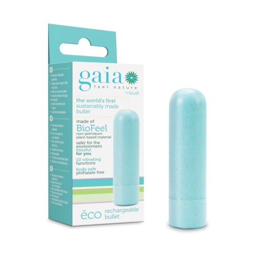 Gaia - Eco Rechargeable Bullet - Aqua photo