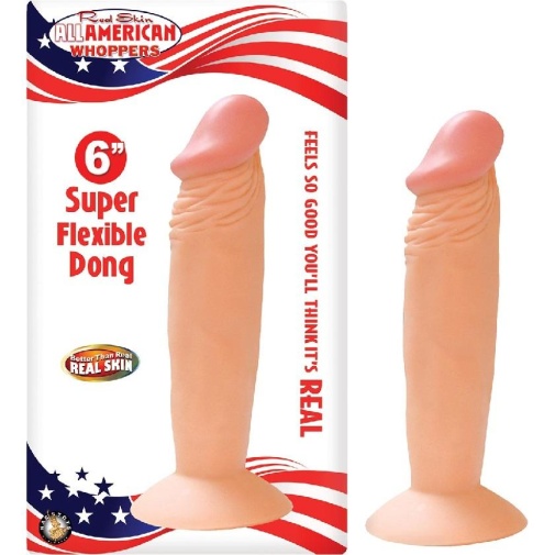 Nasstoys - American Whoppers 6" 仿真假阳具带吸盘底座 - 肉色 照片