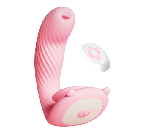 Secwell - Bear Dual Vibrator - Pink 照片