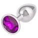 CEN - 紫水晶宝石肛门塞 小码 - 紫色 照片-4