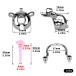 FAAK - Metal Pig Chastity Cage w Catheter - Black photo-10