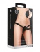 Ouch - Vibro Ribbed Strap-On - Black photo-4