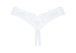 Obsessive - Heavenlly Crotchless Thong - White - XS/S photo-8