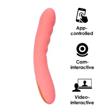 SVAKOM - Ava Neo Interactive Thrusting Vibrator - Peach Pink photo