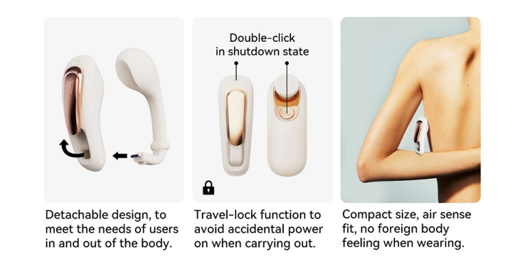 Qingnan - 穿戴式遙控震動器 #6 - 米白色 照片