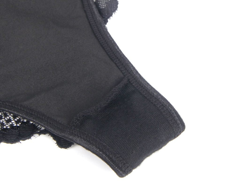 Ohyeah - Lace Hollow Out Panty - Black - XL photo