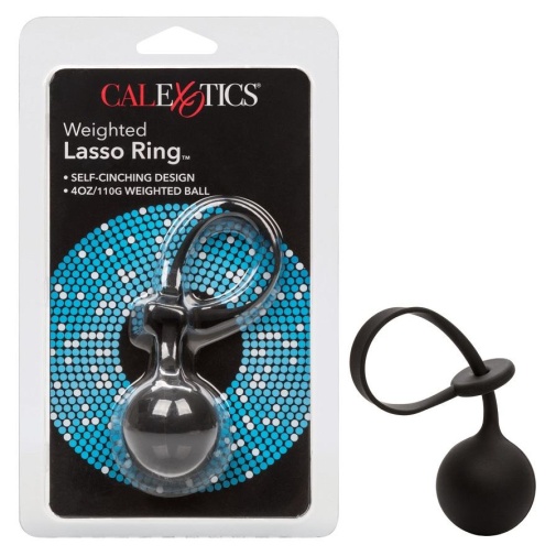 CEN - Weighted Lasso Cock Ring - Black photo