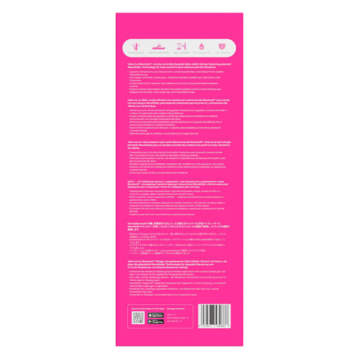 Lovense - Velvo 旋轉G點刺激頭&波浪滾珠兔仔按摩棒 - 粉色 照片