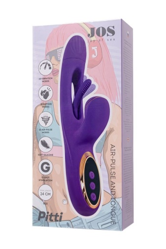 JOS - Pitti Air-Pulse Rabbit Vibrator - Purple photo