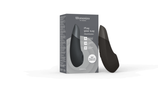 Womanizer - Enhance Pleasure Air & Deep Vibration Clit Stimulator - Black photo