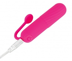 Bullet 4 Love - Rechargeable Vibe w Tail - Pink photo