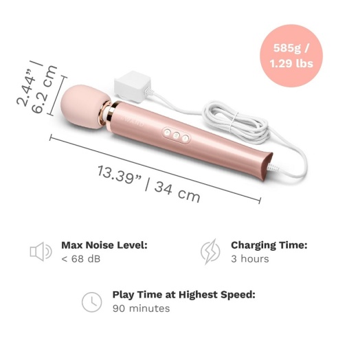 Le Wand - Powerful Plug-In Massager - Rose Gold photo