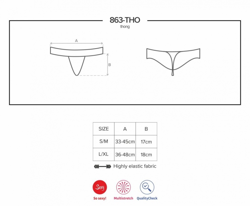 Beautiful lace and tempting frills on your derriere? Sounds.... Obsessive - 863-THO-3 Thong - Red - L/XL photo-9