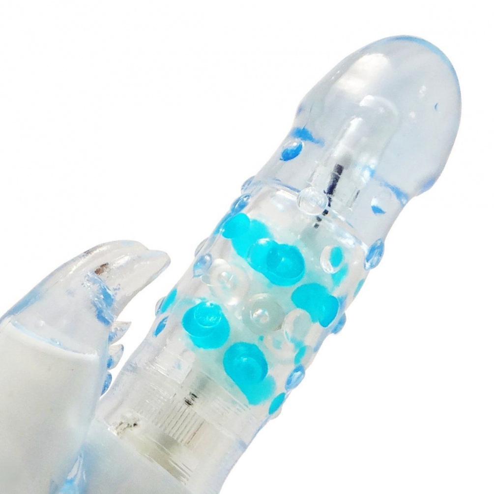 This Japan made rabbit vibrator is made of super soft materi... G-Mode - Vibe Tango - Clear Blue photo-3