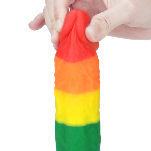 Lovetoy - 8" Prider Dildo - Rainbow photo