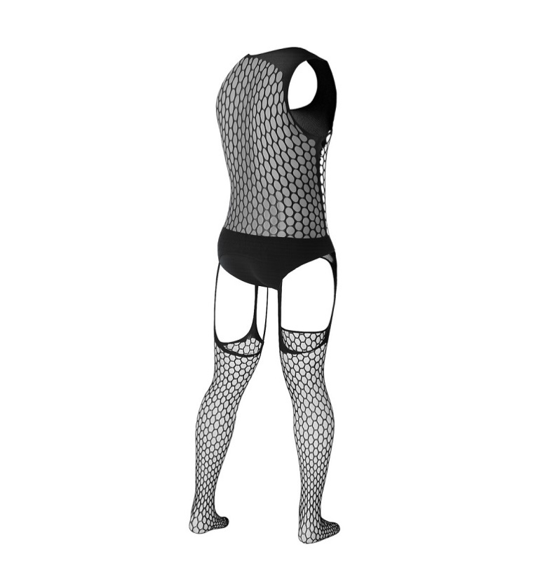 Cut4men - Ravage Men Bodystocking - Black - S/M 照片