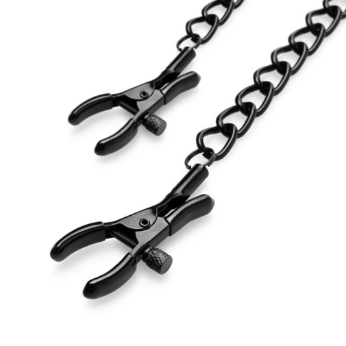 Bedroom Fantasies - Nipple Clamps w Chain - Black 照片