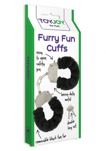 ToyJoy - Furry Fun Cuffs - Black photo