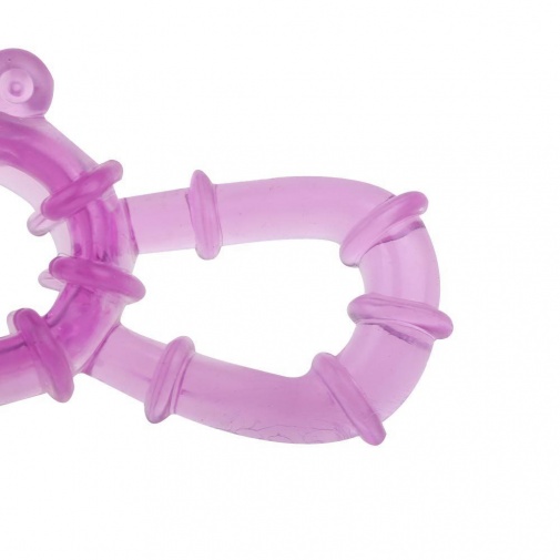 Aphrodisia - Beefcake Dual Rings Vibe - Purple photo
