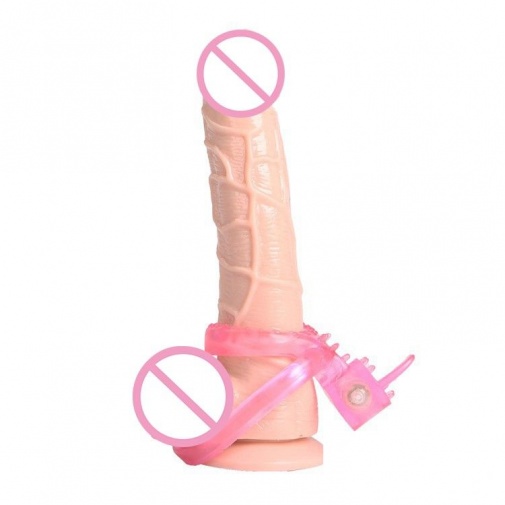 Aphrodisia - Tongue Style Dual Rings Vibe - Pink photo