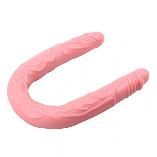 Chisa - Jelly Flexible Double Dong 19.88″ - Flesh photo