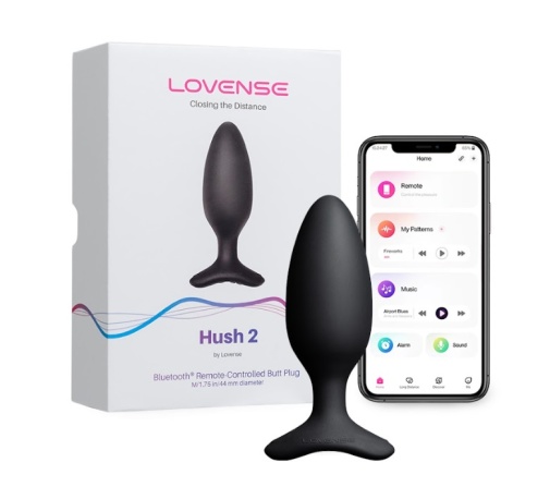 Lovense - Hush 2 - Butt Plug 1.75'' - Black photo