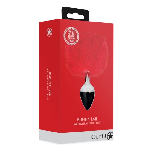 Ouch - Bunny Tail Plug - Red photo