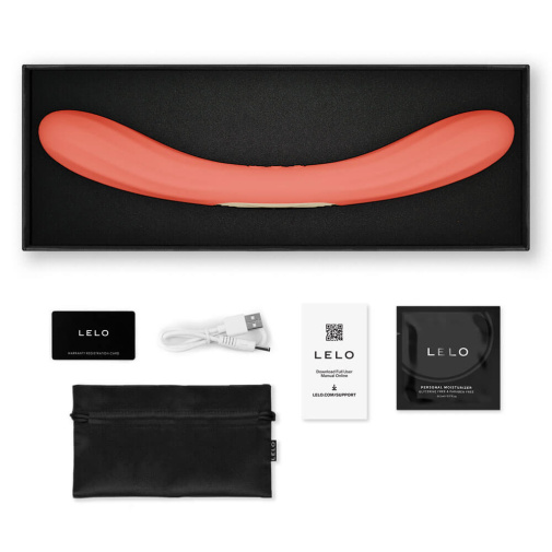 Lelo - Boomerang App Dual-Ended Vibrator - Coral Red photo