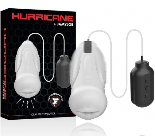 Jamyjob - Hurricane Oral Sex Stimulator - White photo