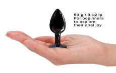 Dorcel - Metal Diamond Anal Plug S - Black photo