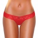 Hustler - Vibrating Lace Thong - Red - SM photo-2