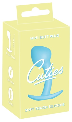 Cuties - Curved Mini Butt Plug - Blue photo