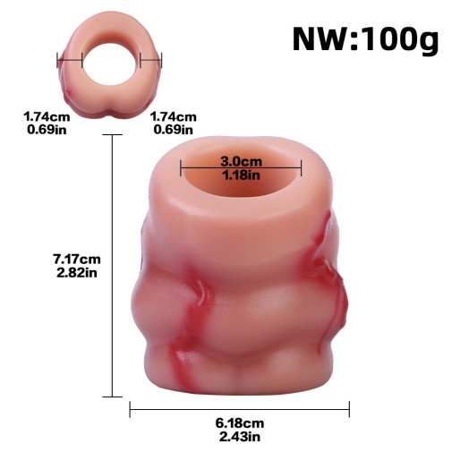 FAAK - Bridle Ring Penis Sleeve - Skin photo