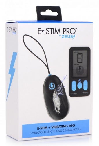 Zeus Electrosex - E-Stim Pro 遙控震蛋 - 黑色 照片