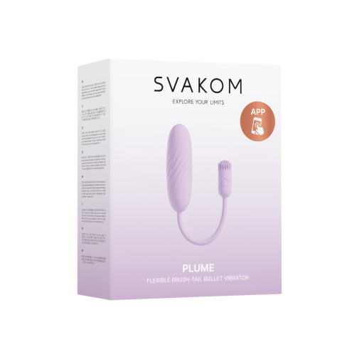 SVAKOM - Plume Interactive Bullet Vibrator - Pastel Lilac photo