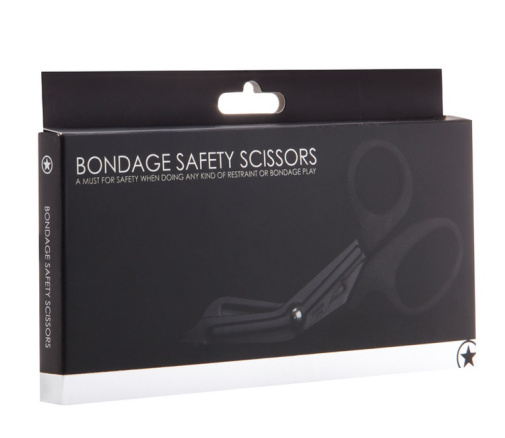 Ouch - Bondage Safety Scissors - Black 照片