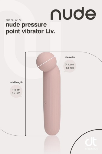 Dreamtoys - Nude Liv Travel Vibrator - Pink photo